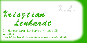 krisztian lenhardt business card