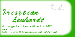 krisztian lenhardt business card